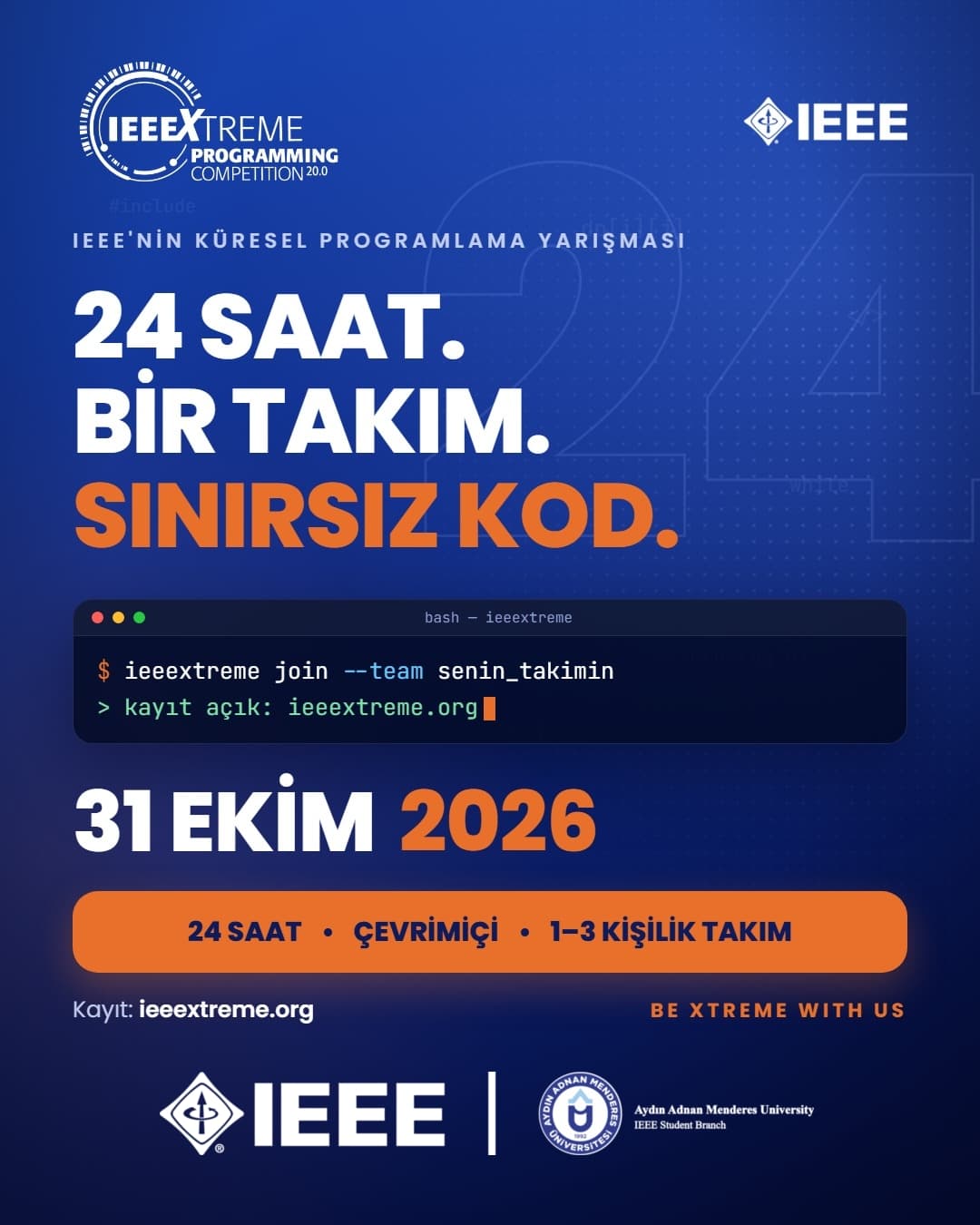 IEEEXtreme 20.0 Uluslararası Kodlama Yarışması